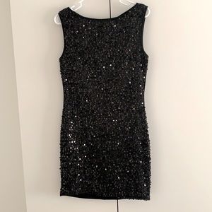 Black Sequin Dress